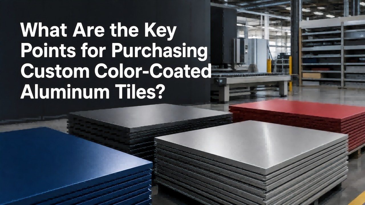 Quels sont les points clés pour l’achat de carreaux en aluminium à revêtement coloré personnalisés ?