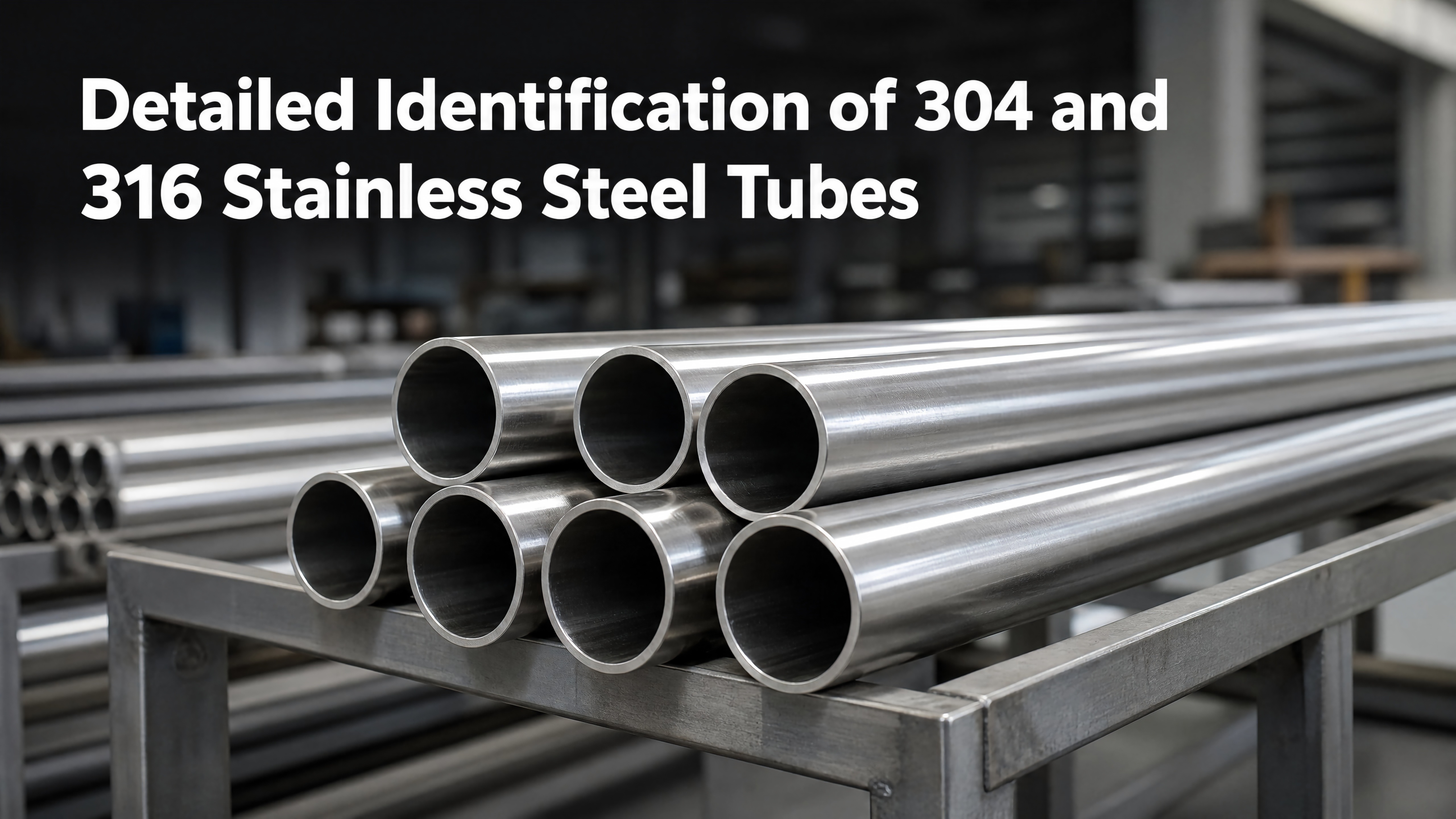 Identification détaillée des tubes en acier inoxydable 304 et 316